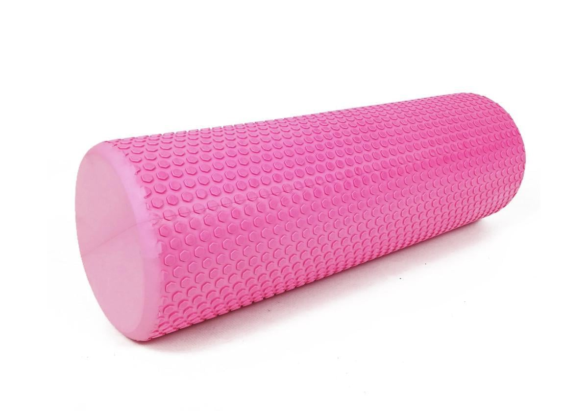 Массажный ролик EasyFit Foam Roller 45 см Розовый (EF-2030-P)