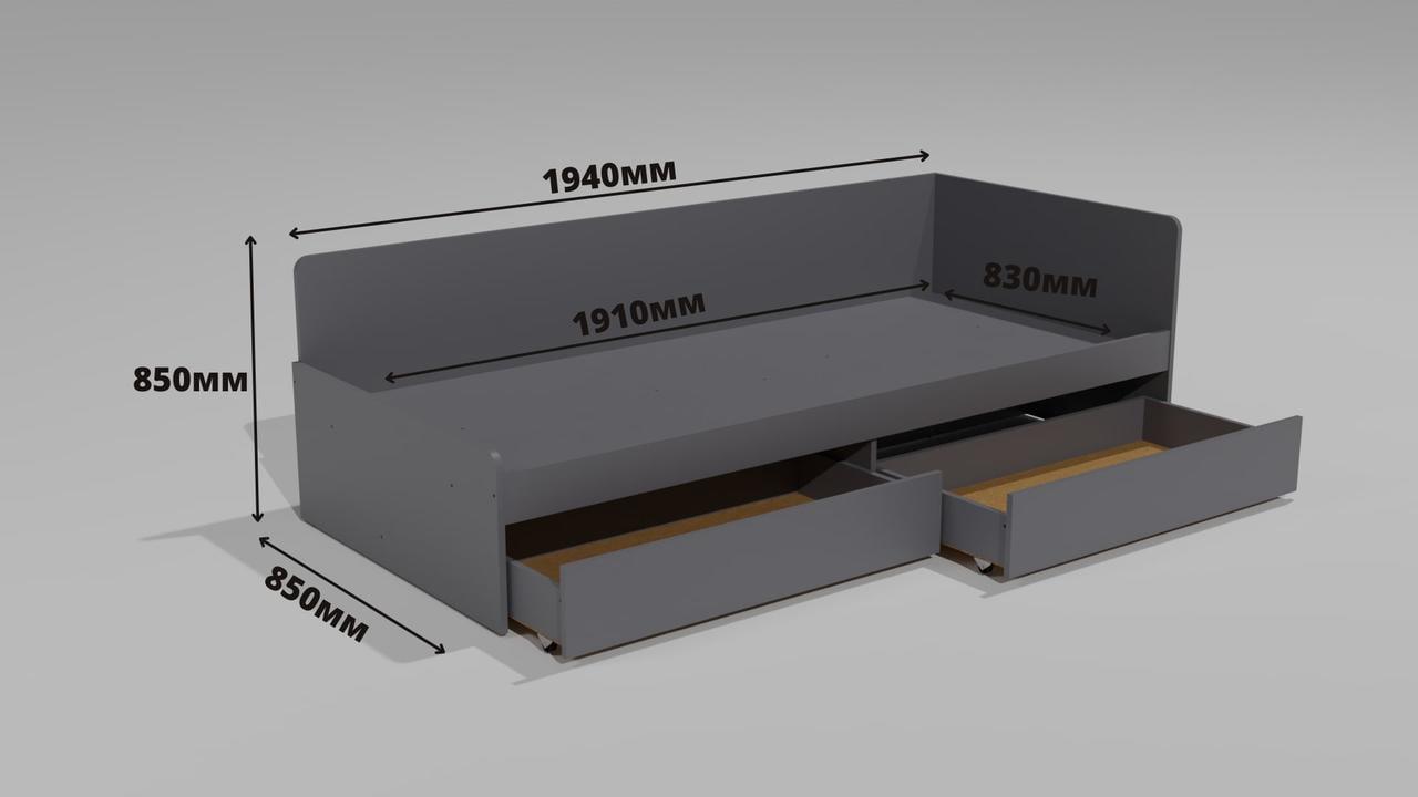 Спальня дитяча Еверест Лайт-3 Графітовий (ЕВ20811.03) - фото 9