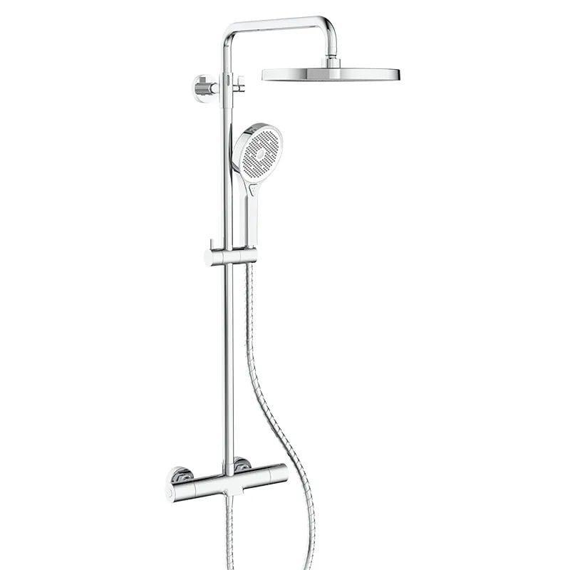 Душевая колонна KOER KB-55013-01 с термостатическим смесителем Хром (KR4730)