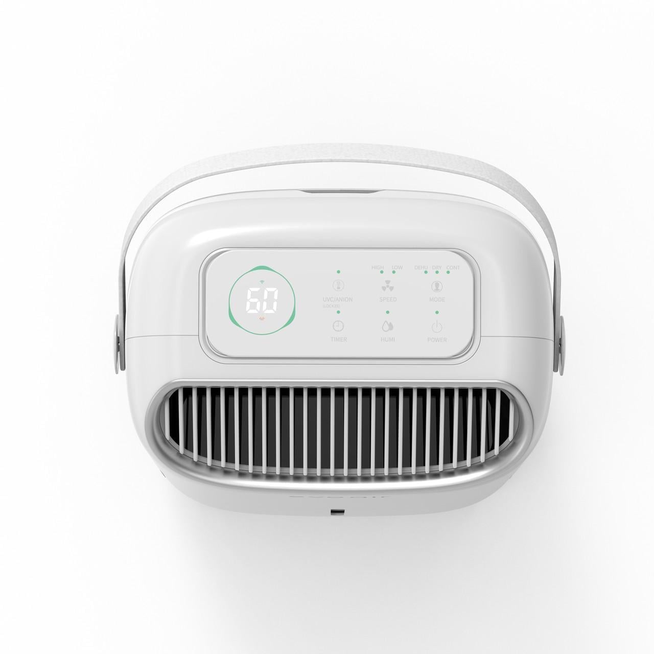 Осушувач повітря EvoAir NovaDry 16 Smart з осушенням до 16 л/24 год/іонізацією повітря/УФ-знезараженням та мобільним додатком White/Creme - фото 6