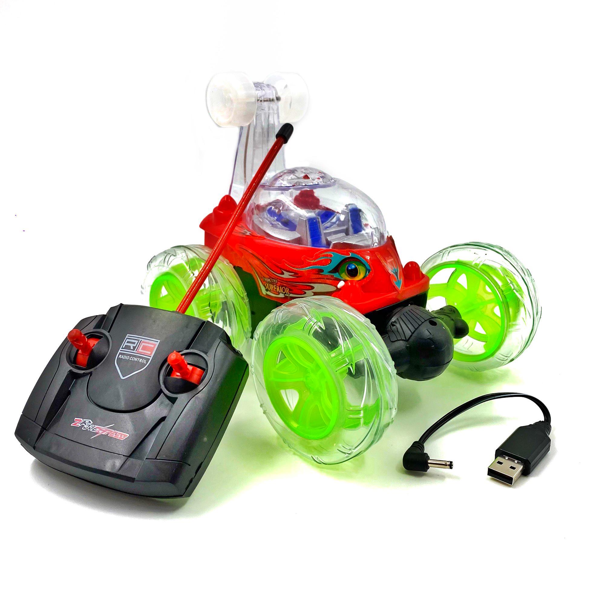 Машинка перевертыш Jia Yue Toys на радиоуправлении с подсветкой 4,8 В 16 см Красный (77463k) - фото 1 Машинка перевертыш Jia Yue Toys на радиоуправлении с подсветкой 4,8 В 16 см Красный (77463k) - фото 1