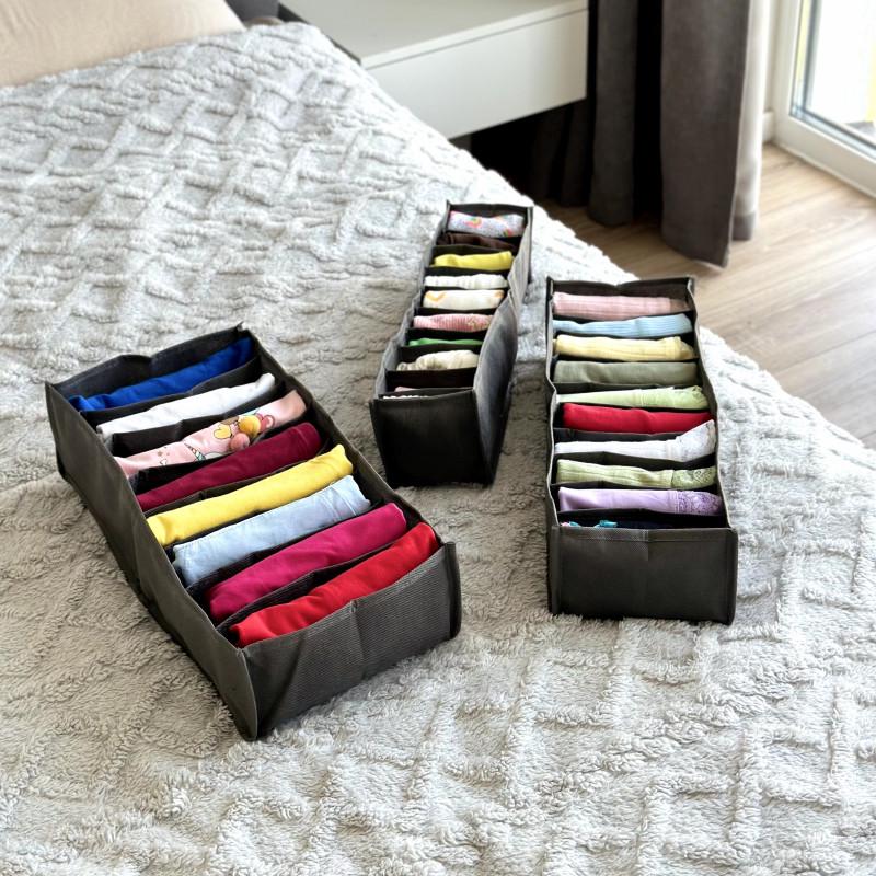 Набор гибких органайзеров без картона XS/S/M Серый (SPB-3-grey) - фото 3 Набор гибких органайзеров без картона XS/S/M Серый (SPB-3-grey) - фото 3