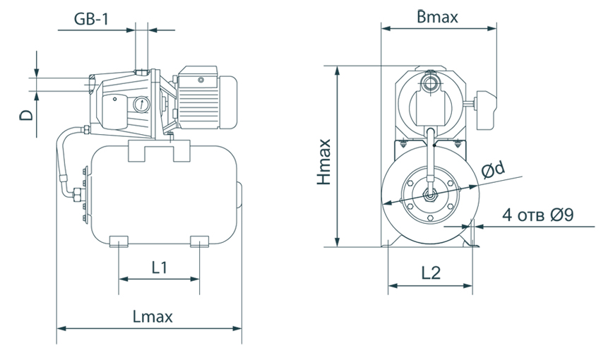 Насосна станція Rudes AUJET 110 - фото 4 Насосна станція Rudes AUJET 110 - фото 4