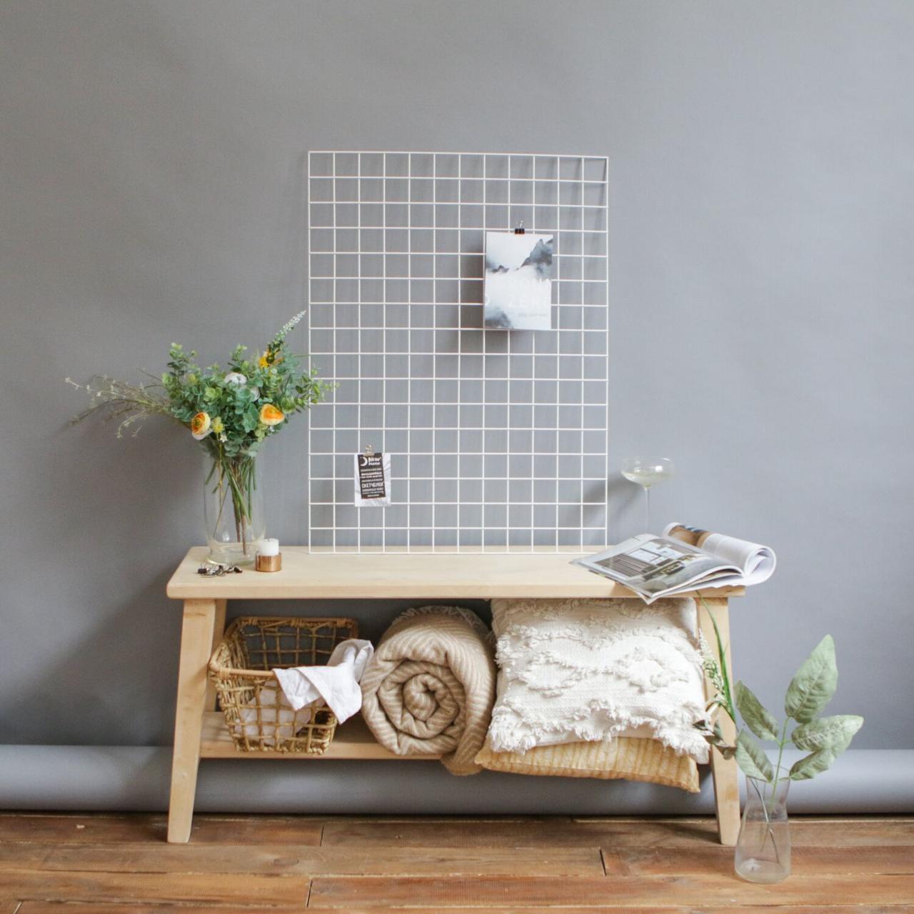 Мудборд 100х80 см с гирляндой на батарейках Мудборд 100х80 см с гирляндой на батарейках