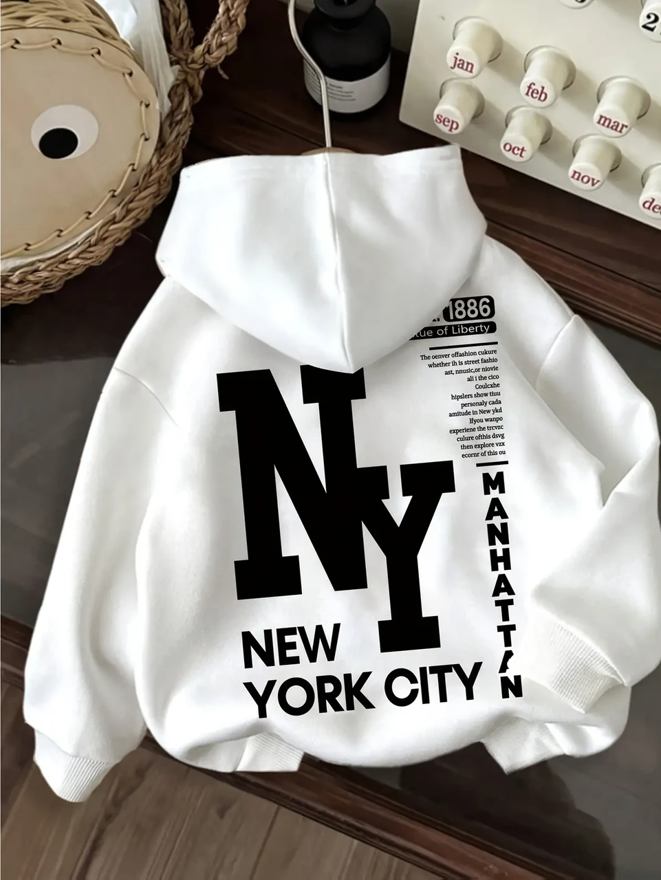 Худі жіноче з принтом Pin-000-2721 L Білий (2700321753)