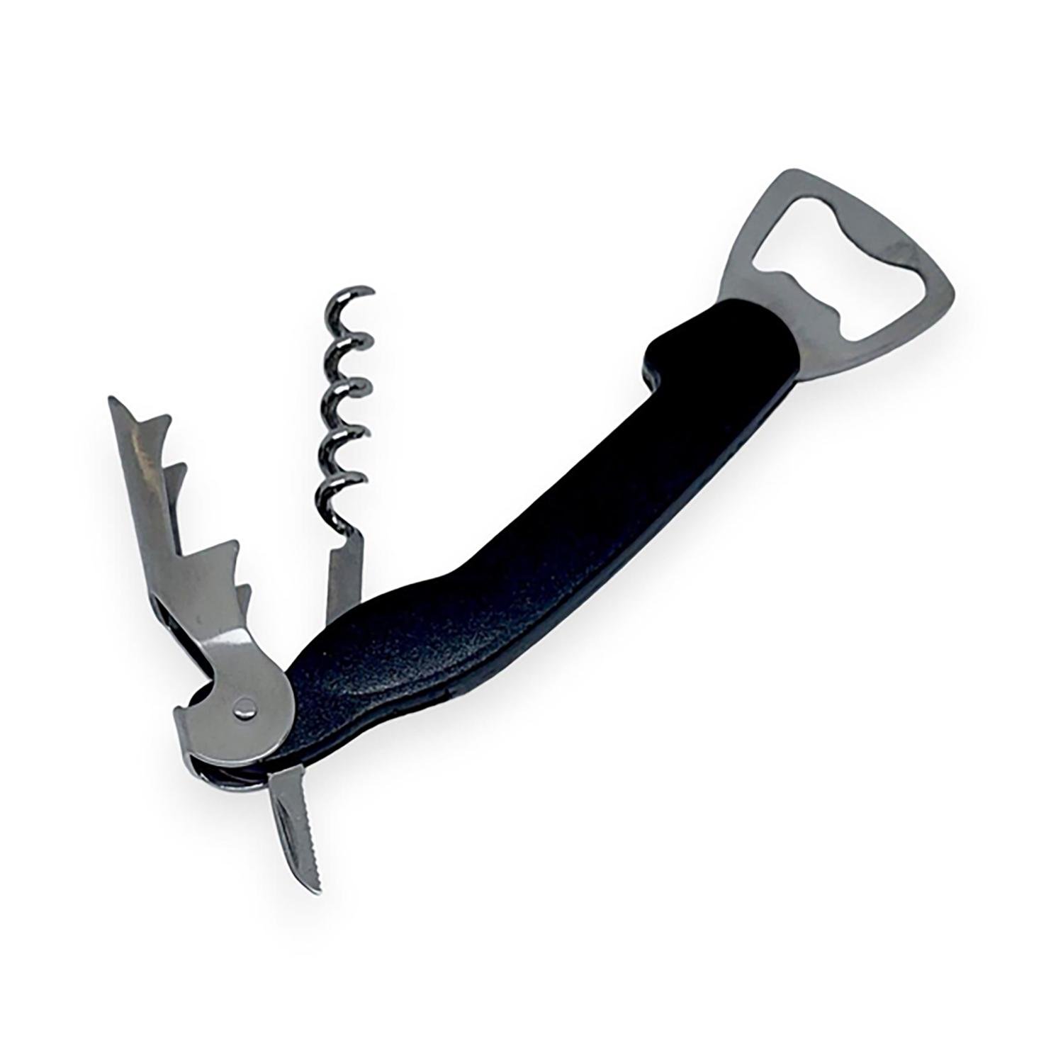 Відкривачка зі штопором металева 3в1 (87725)