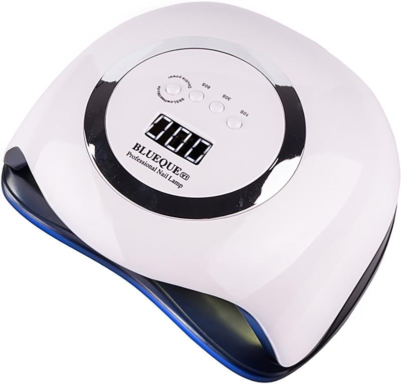 Лампа гібридна LED/UV SUN BQ V1 з дисплеєм 168 Вт для полімеризації гель покриттів Срібний (27086)