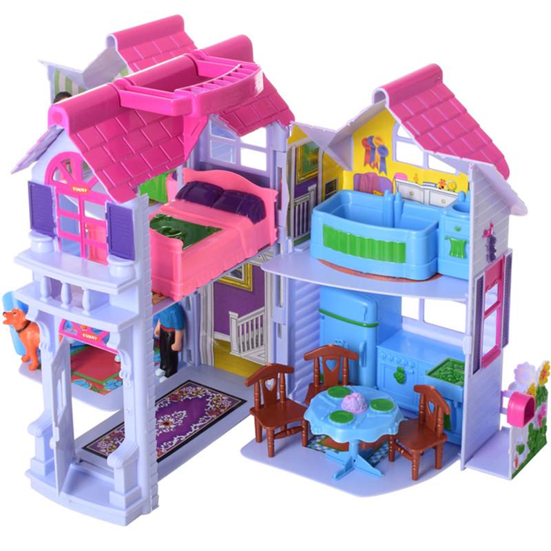 Дом для кукол двухэтажный раскладной с мебелью и фигурками (30465185) - фото 8 Дом для кукол двухэтажный раскладной с мебелью и фигурками (30465185) - фото 8