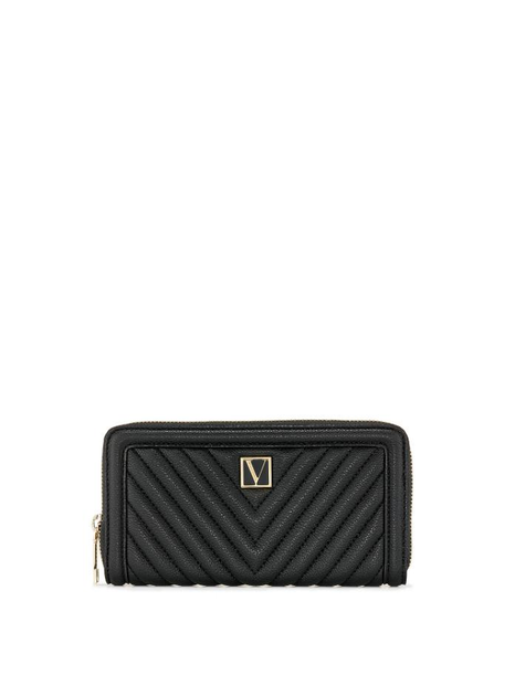 Гаманець Victoria's Secret Large Wallet with Zip Чорний (23068927)