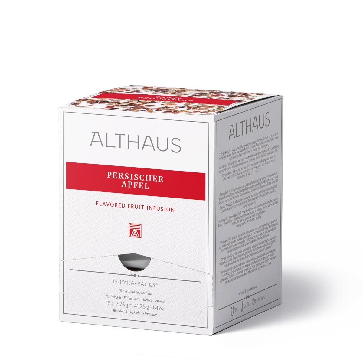 Чай Althaus Persisher Apfel Pyra-Pack фруктовий 15 пакетиків (10055830)