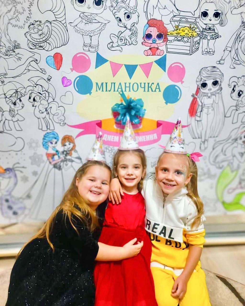 Раскраска именная на День рождения Ассорти Принцесс Дисней Лол 120х150 см (12000002663) - фото 3