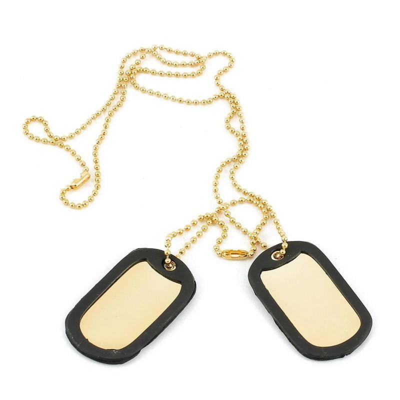 Жетон военно-полевой Mil-Tec армейский 2 шт. Золотой (4046872192456)