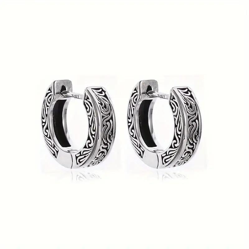 Серьги кольца женские AurumLux211 винтаж с узорами 1,5 см Серебристый (35474082) Серьги кольца женские AurumLux211 винтаж с узорами 1,5 см Серебристый (35474082)