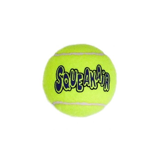 Игрушка для собак KONG AirDog SqueakAir Ball Воздушный теннисный мяч S 5,1 см 3 шт. Желтый (035585775159)