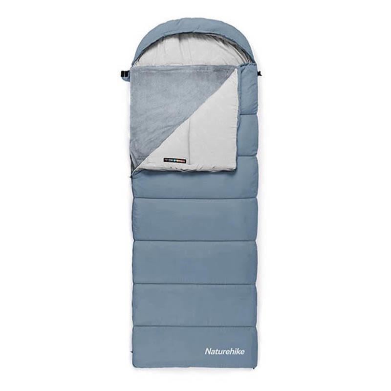 Спальный мешок Naturehike BE400 CNK2300SD021 с подогревом левый 220 см Серый (6976507667272)