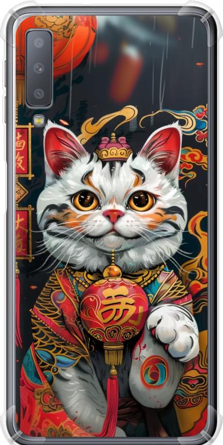 Чехол на Samsung Galaxy A7 (2018) A750F China Cat v2 (6135sp-1582-42517)