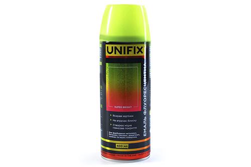 Эмаль флуоресцентная акриловая Unifix 400 мл Желтый (79486)