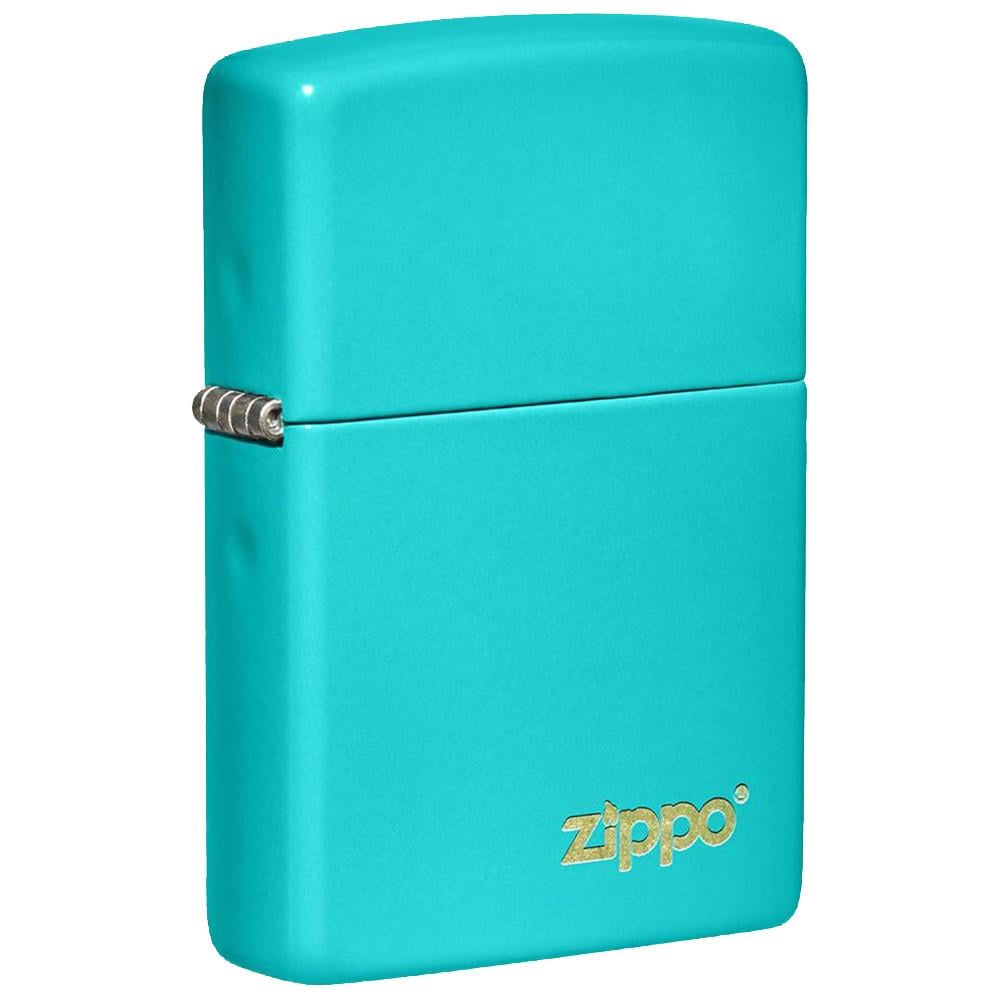 Зажигалка ZIPPO Flat Turquoise LaseRed (49454 ZL)