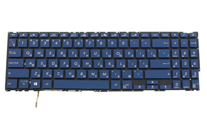 Клавиатура для ноутбука Asus UX534 series rus без фрейма/подсветки клавиш Blue (167740)