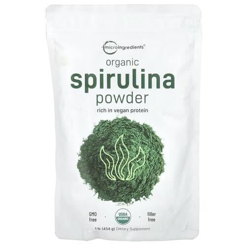Спирулина Micro Ingredients Organic Spirulina Powder 454 г (MII-61645)