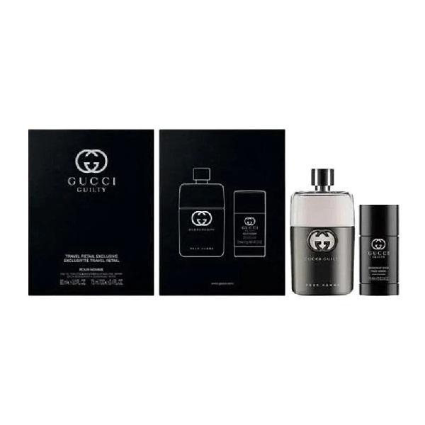 Туалетная вода для мужчин Gucci Guilty Pour Homme 90 мл с дезодорантом-стиком 75 г (2457)