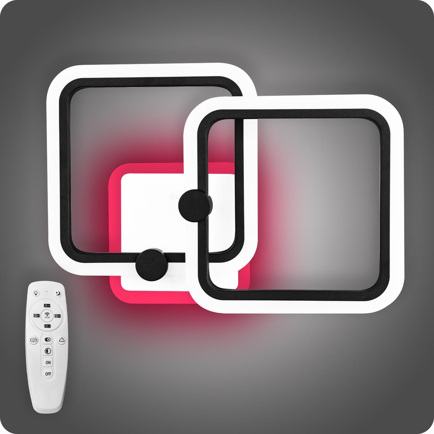 Люстра светодиодная 517 Dlight 3color с пультом 50 Вт Чорный (02060) Люстра светодиодная 517 Dlight 3color с пультом 50 Вт Чорный (02060)