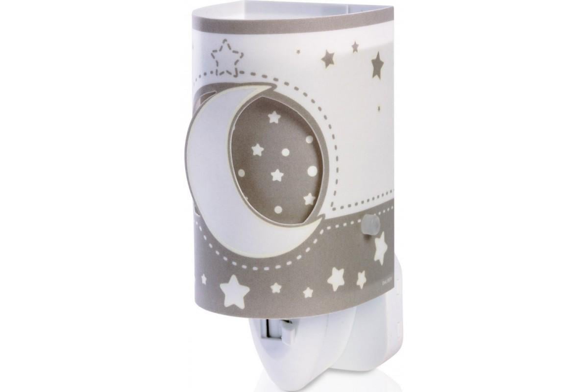 Дитячий нічник у розетку Dalber Moon 63235LE Grey Дитячий нічник у розетку Dalber Moon 63235LE Grey