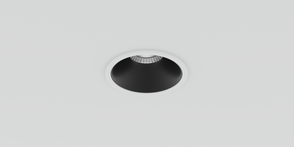 Светильник точечный встраиваемый LiGHT HUB BASIC 3000К Белый/Чёрный (4346124)