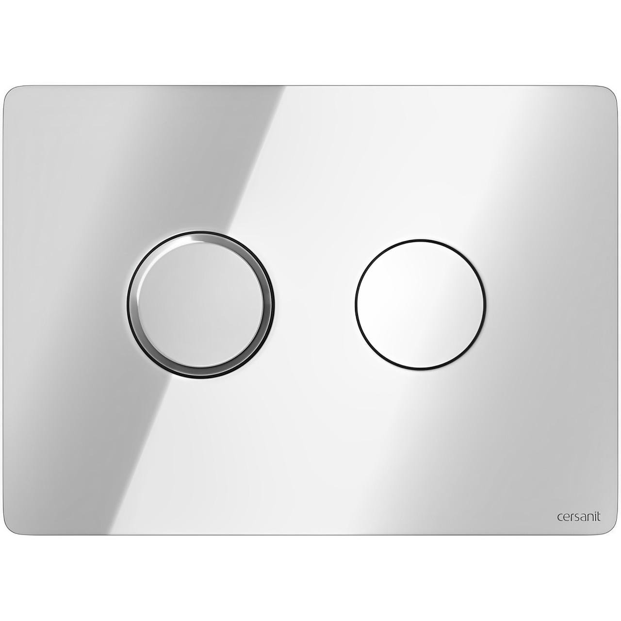 Кнопка смыва Cersanit Accento Circle Pneumatic Хром глянцевый (GSR-000019666)