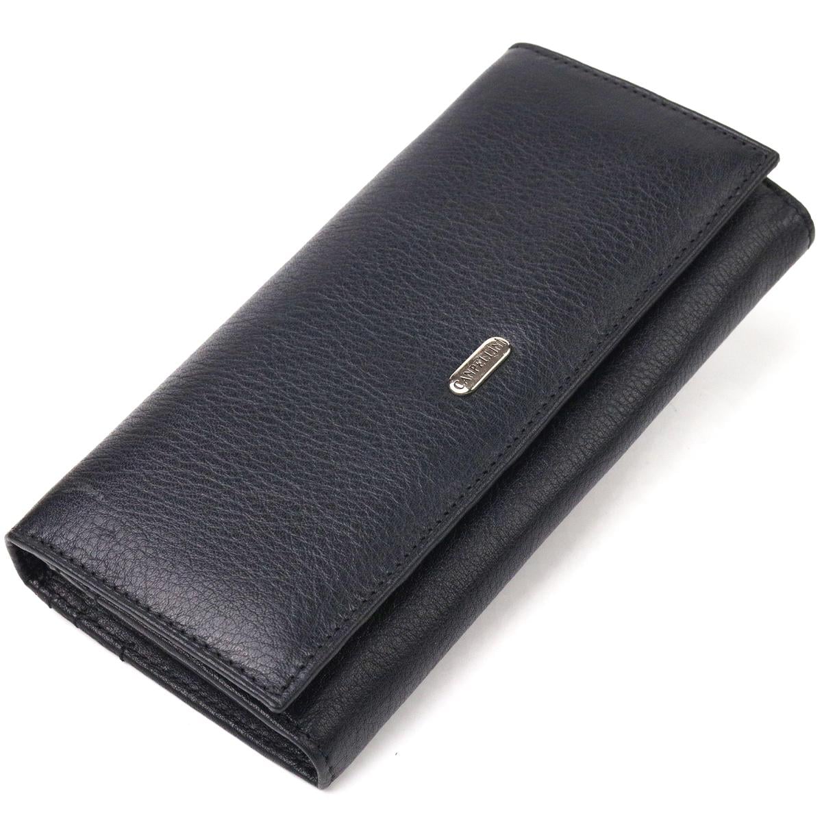 Кошелек женский из натуральной кожи Canpellini Wallet 21657 Черный (B55436) Кошелек женский из натуральной кожи Canpellini Wallet 21657 Черный (B55436)