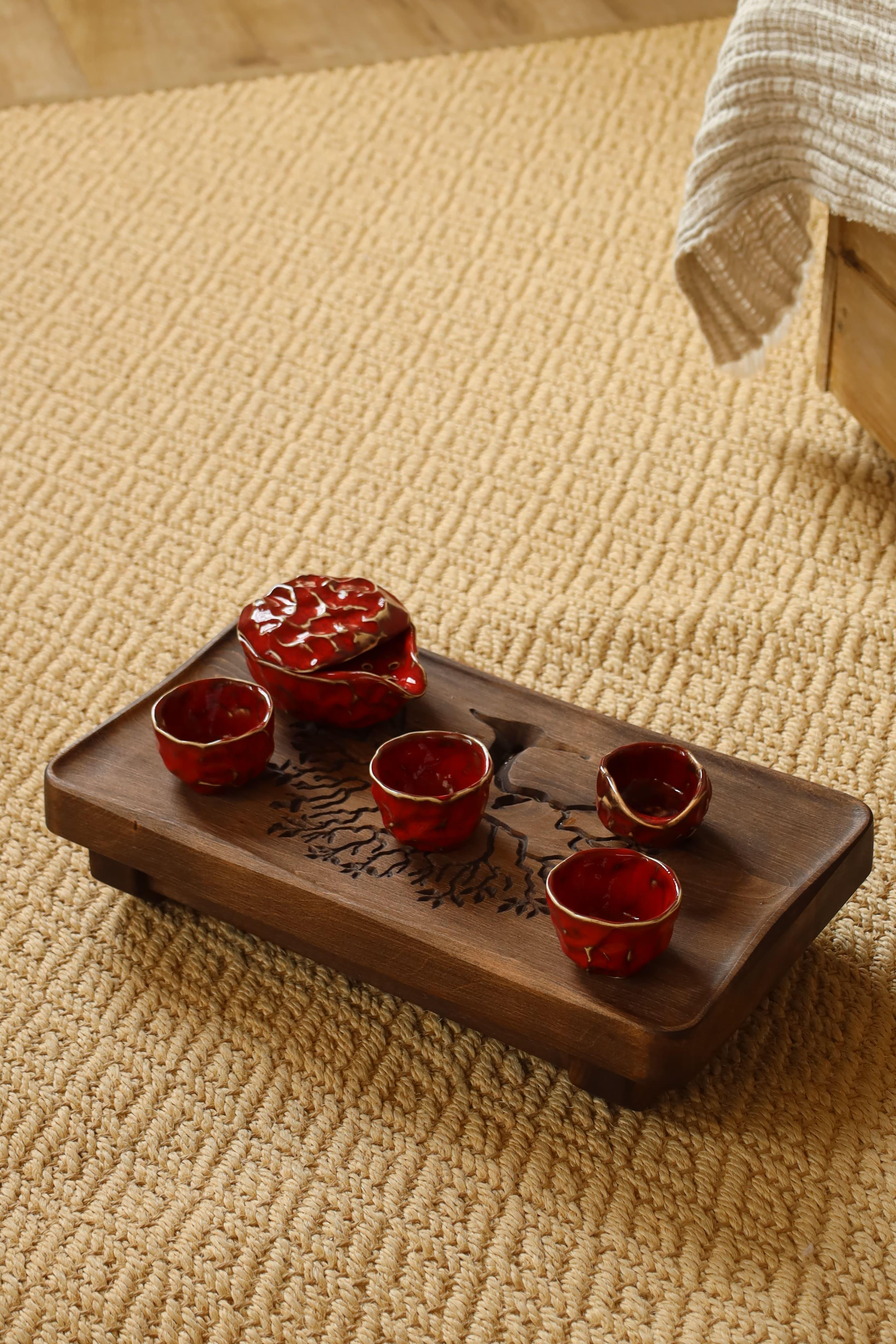 Набір для чайної церемонії Лавовий гайвань/чахай/чаху/піала ручної роботи 3 шт. (TS-01) - фото 7 Набір для чайної церемонії Лавовий гайвань/чахай/чаху/піала ручної роботи 3 шт. (TS-01) - фото 7