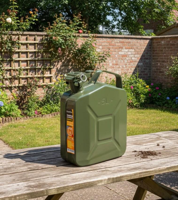 Каністра Lavita вертикальна сталева для зберігання палива або мастила 5 л (2104618809) - фото 6