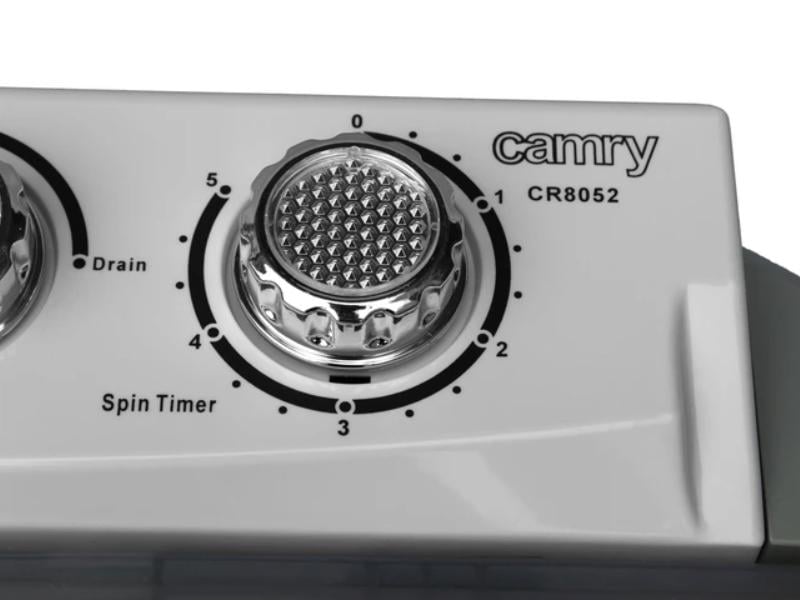 Стиральная машинка туристическая Camry CR 8052 с центрифугой до 3 кг 450 Вт Серый - фото 5