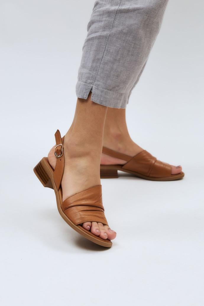 Босоножки женские LONZA кожаные р. 36 Рыжий (199961)