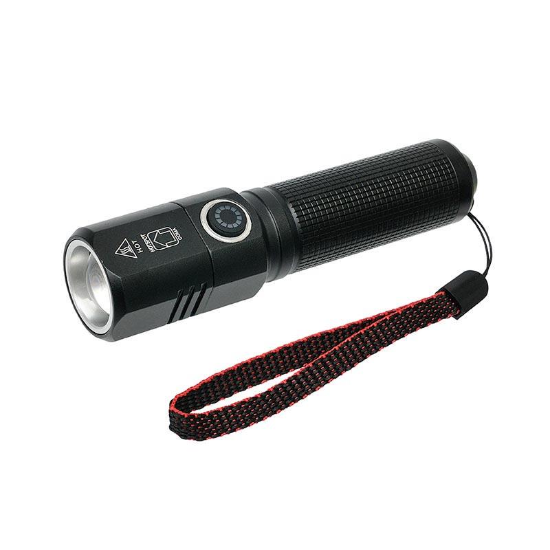 Ручной фонарик светодиодный с зумом/аккумулятором Type-c (1761095009) - фото 2
