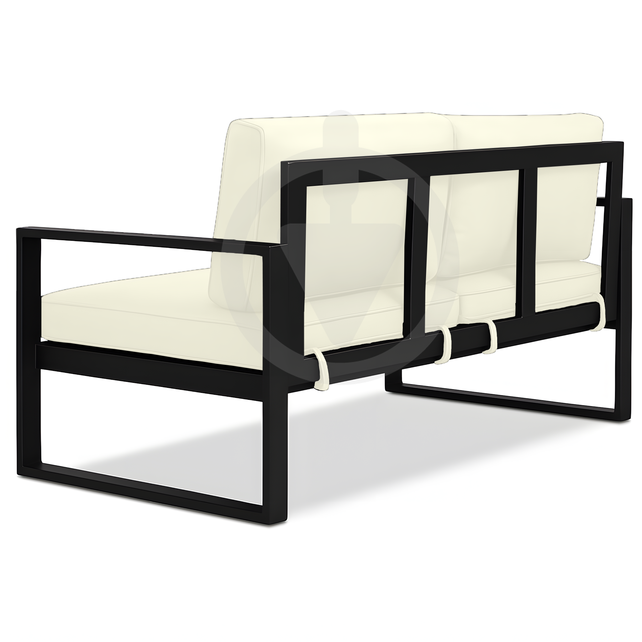 Диван металлический AVVS Бостон лофт с подлокотниками рогожка 130 см Бежевый - фото 3 Диван металлический AVVS Бостон лофт с подлокотниками рогожка 130 см Бежевый - фото 3