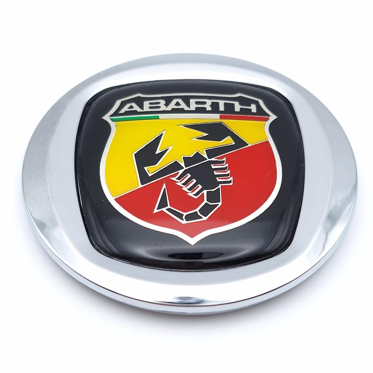 Эмблема руля Fiat Abarth 60 мм Хром глянцевый (2471236750)