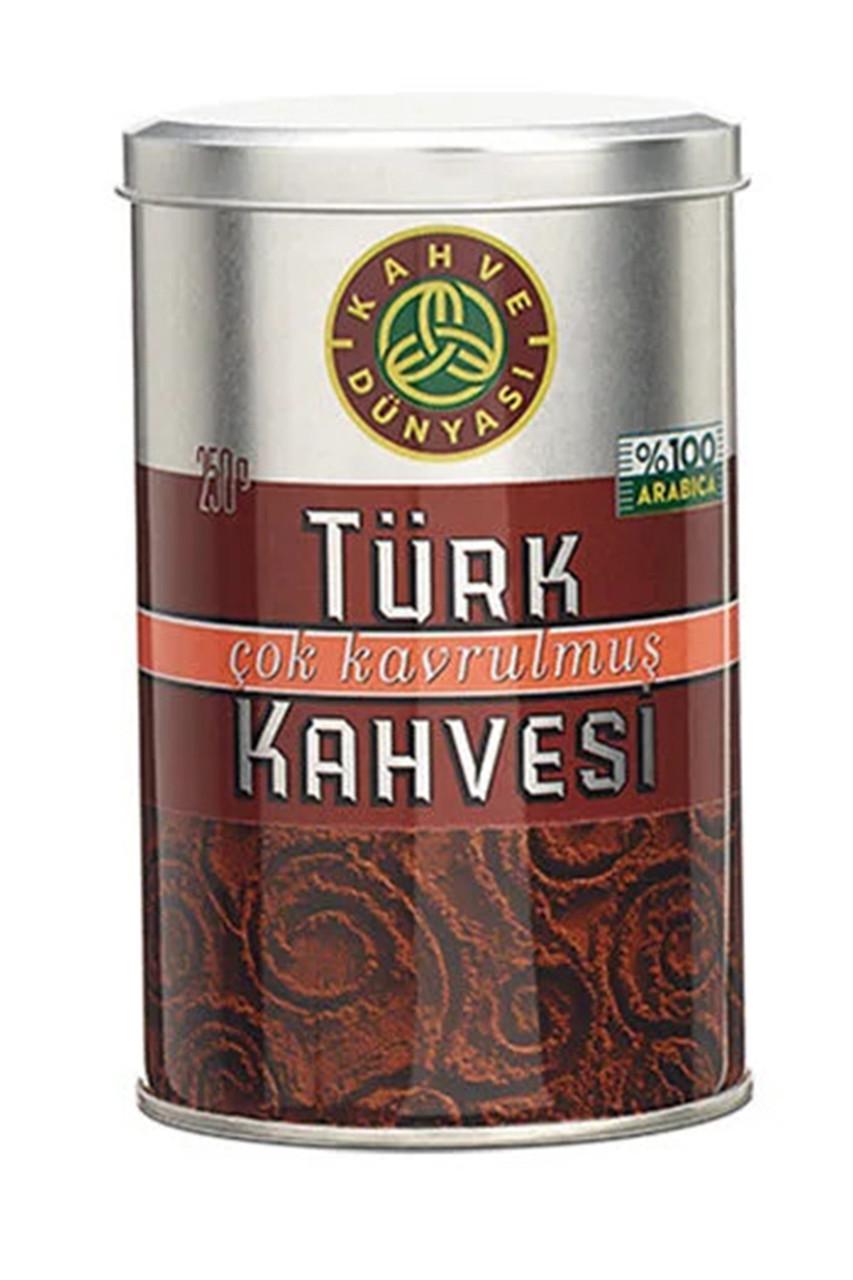 Кофе турецкий молотый KAHVE DUNYASI сильной обжарки 250 г
