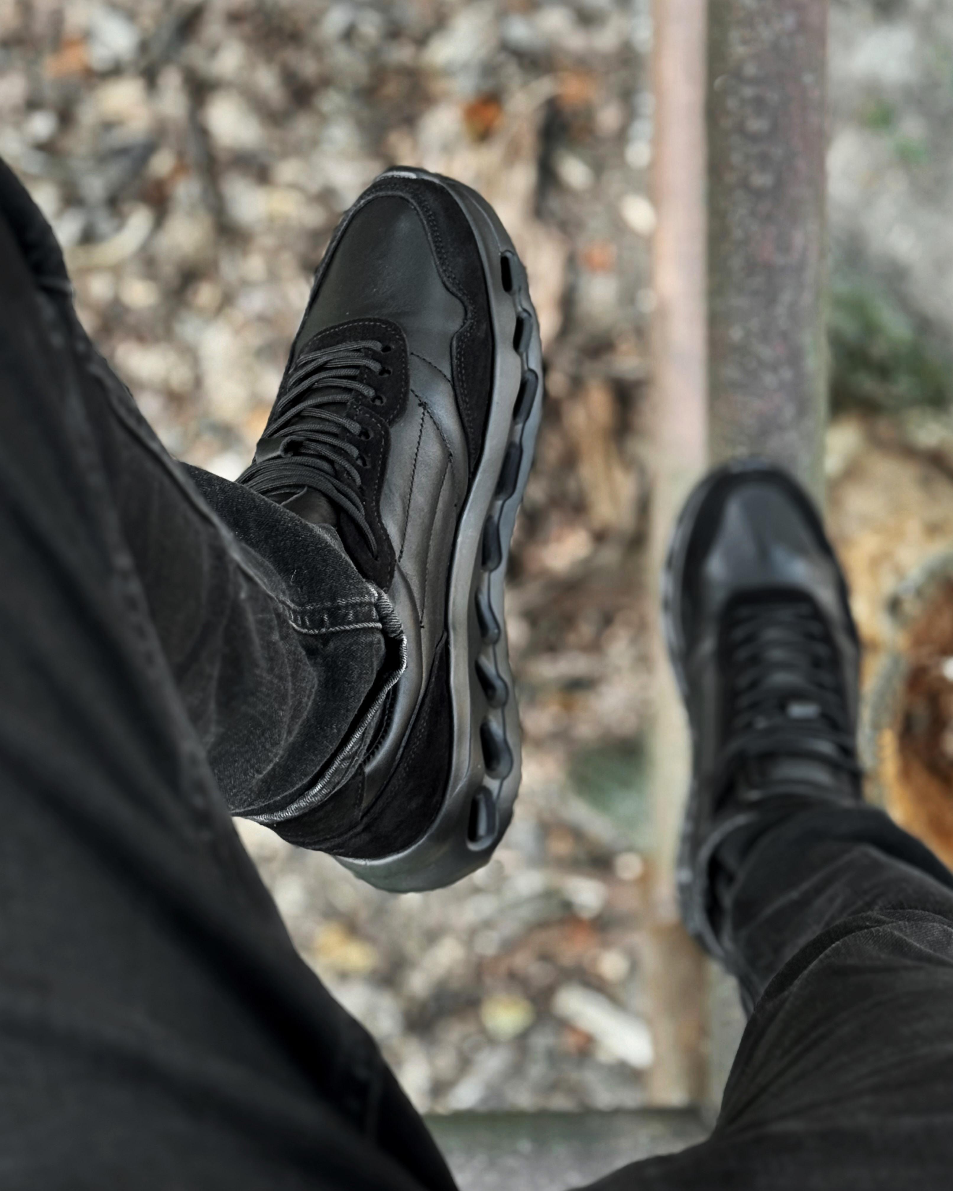 Кроссовки мужские кожаные RICO BLACK р. 40 - фото 2 Кроссовки мужские кожаные RICO BLACK р. 40 - фото 2