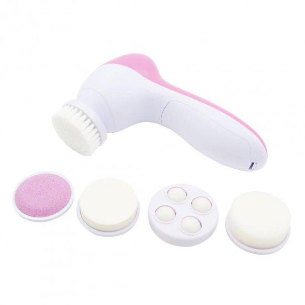 Массажер для чистки лица и тела Beauty Care Massager 5в1 с насадками - фото 2