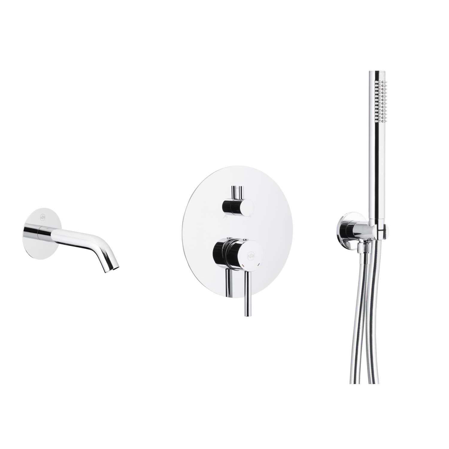 Смеситель для ванны KFA Armatura Moza скрытого монтажа Хром глянцевый (5039-401-00)