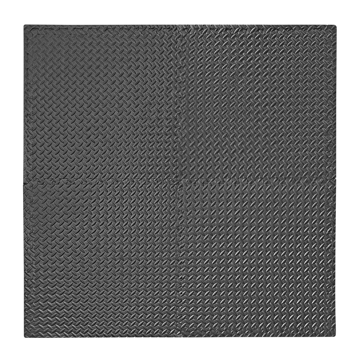 Мат-пазл 4fizjo Mat Puzzle EVA 120x120x1 cм 4FJ0060 Black - фото 1