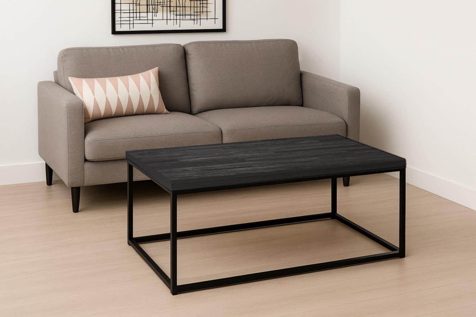 Столик журнальный ТЕБИ ШО Урбан/G4 из ясеня 500х1200х600 мм Графитовый