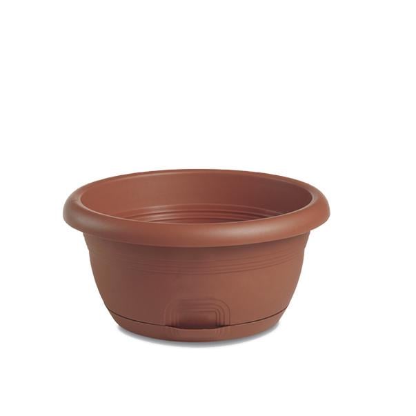 Вазон круглый с автополивом Stefanplast CAPRI 3 л 25x12 см Терракотовый (84250)