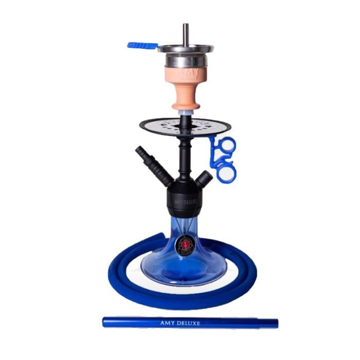 Кальян AMY Deluxe 071.03 Alu Jewel S на 1 персону 40 см Синий (1142331404)