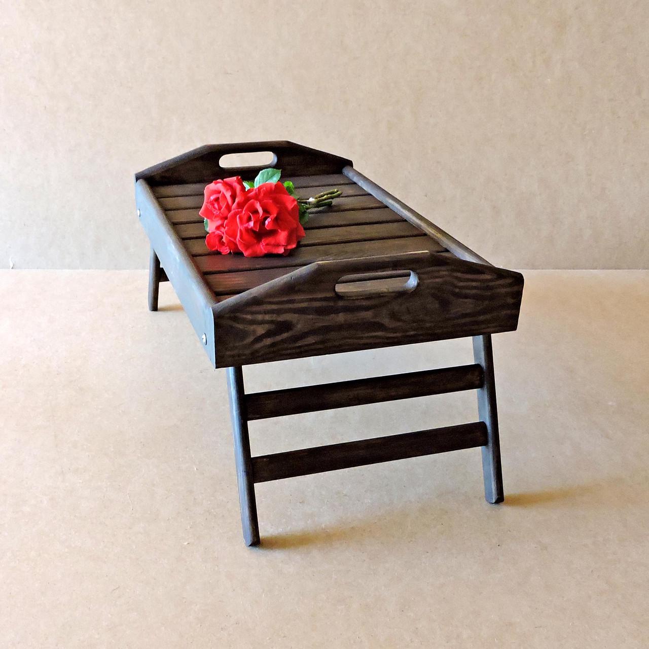 Столик-піднос для сніданку з дерева Аляска Мокко (СТП-001710) - фото 5 Столик-піднос для сніданку з дерева Аляска Мокко (СТП-001710) - фото 5