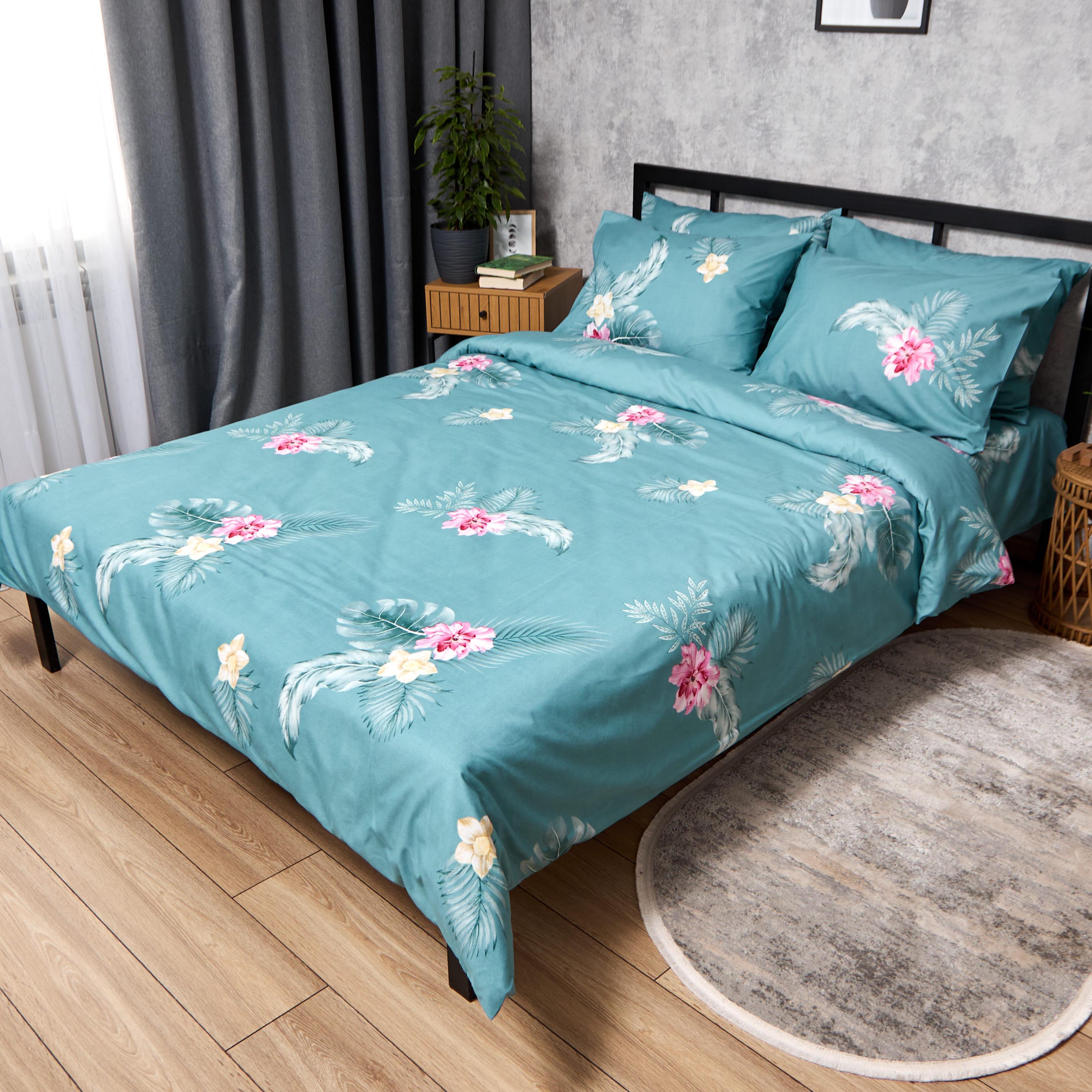 Комплект постельного белья Moon&Star Полисатин Premium Tropical Dream семейный 143х210 см наволочки 2 шт. (MS-820012312)