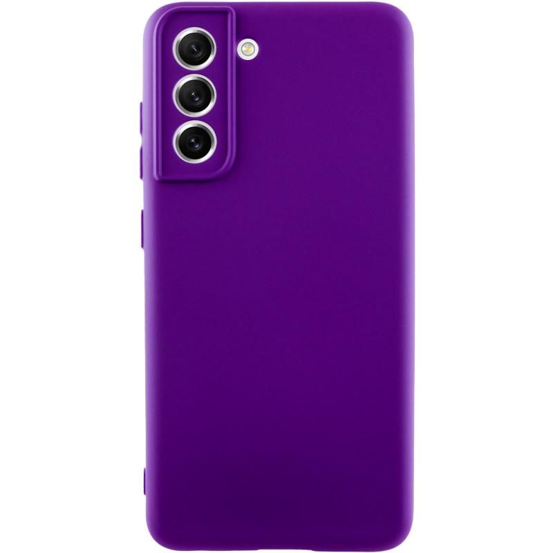 Протиударний чохол TPU GETMAN Liquid Silk Full Camera для Samsung Galaxy S21 Фіолетовий / Ultra Violet