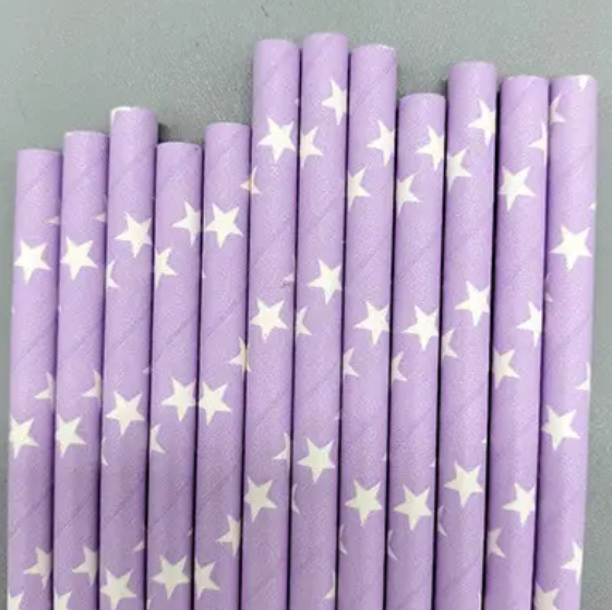 Трубочки коктейльні з принтом зірочок 25 шт. 20 см Бузково-білий (2108/11) - фото 3 Трубочки коктейльні з принтом зірочок 25 шт. 20 см Бузково-білий (2108/11) - фото 3