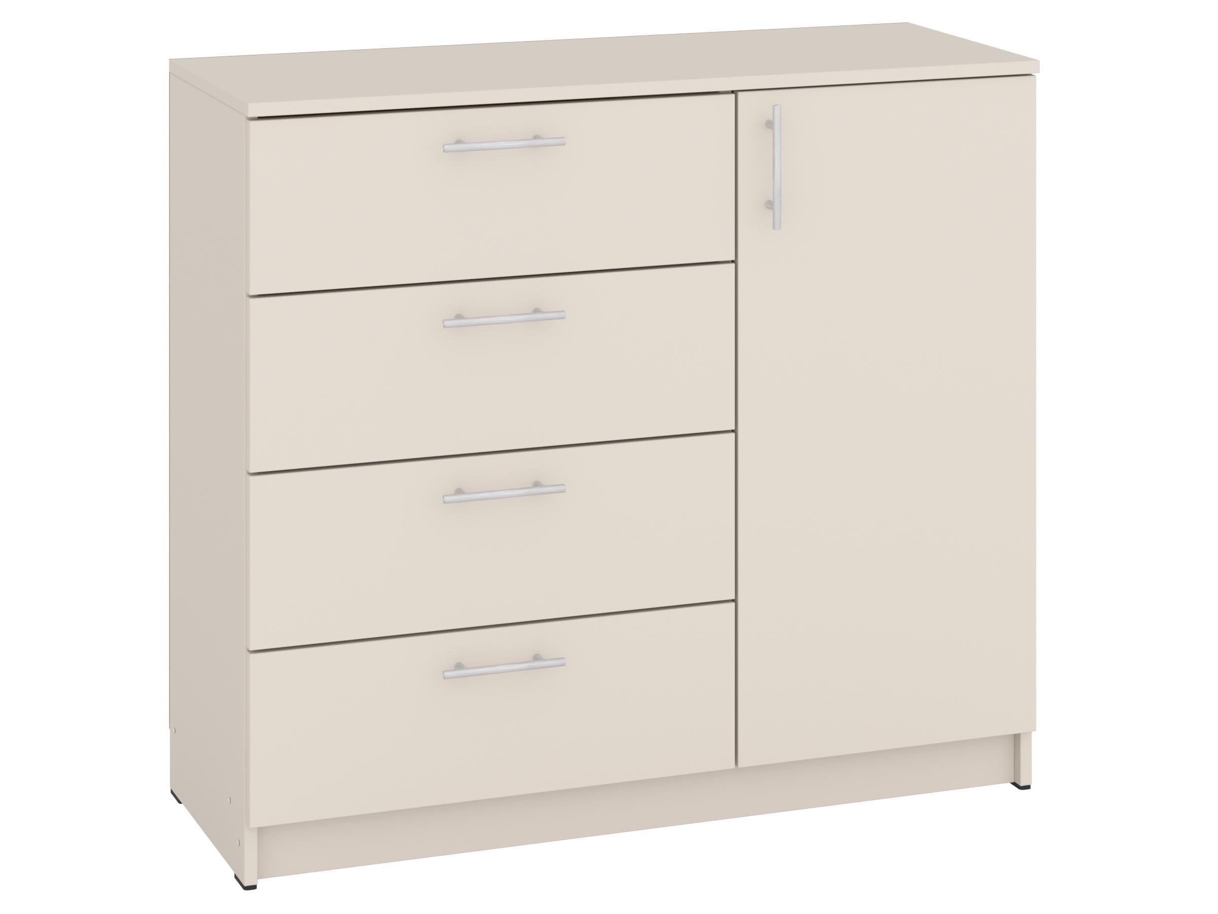 Комод с ящиками PEHOTIN К-4+1 ДСП 100х38х90 см Кашемир (PN-100569)